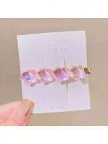 Elegant Women's Hair Clip, Cute Gradient Star-Shaped Decoration Bangs Clip, Daily Hair Accessory - Mixed Color - View 9