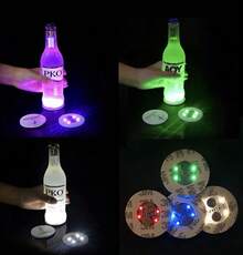 12 LED Light-Up Cup Stickers, Multicolor LED Light-Up Decals, Colorful Decorative LED Light Stickers, LED Sticker Set For Cups Suitable For Various Occasions, Such As Parties, Hotels, And Kitchens - View 7