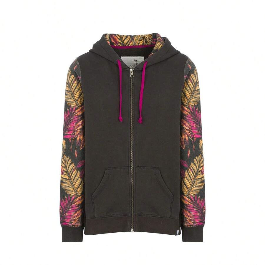 Animal Womens/Ladies Isla Full Zip Hoodie - Shadow Black - View 1