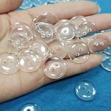 50pcs/Pack 1cm 1.5cm 1.8cm Transparent Shirt Buttons - 50 - View 9