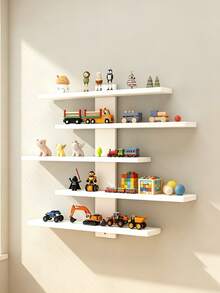 1pc 5-Tier White Storage Rack, Children's Room Nursery Decor Room Essential - Multicolor - View 6