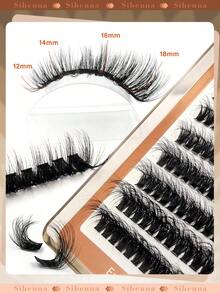 160 Pcs D Curl Russian Volume Lashes,80D 0.05mm Soft Wispy Fluffy Natural Lashes,For Beginners Easy To Use Salon-Quality Long-Lasting False Eyelash Extensions - D - 查看 5