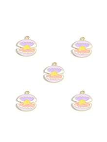 10/20pcs Ocean Series Cute Dolphin Alloy Oil Drop Pendant DIY Earring Necklace Accessories - Multicolor - View 4