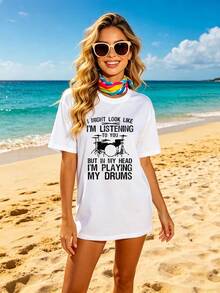 Women T-Shirts - 黑色 - 查看 6