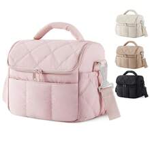 6L Cute Portable Nylon Lunch Shoulder Bag, Reusable, Multi-Functional Insulated Leak-Proof Lunch Bag For Women - Multicolor - View 1