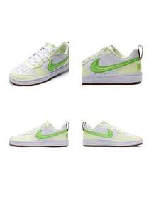 Nike COURT BOROUGH LOW RECR BG GCEL Youth Sports Shoes, Retro Low-Top Casual Skate Shoes, Green, IV2860-131 - Green/White - View 6