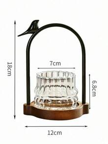 A Vintage-Style Glass Holder For Cutlery-Such As Knives, Forks, And Spoons-Featuring A Convenient Handle; Suitable For Use When Serving Desserts, Cakes, Or Fruit, As Well As For Organizing Tableware And Kitchen Utensils During Home Parties. - Multicolor - View 4