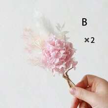 1/2/4/6/12pcs Boho Mini Artificial Flower Bouquet, Men Boutonniere For Groom Groomsmen, Desktop Cake Decor & Bridal Party Gift - Multi-color 1 - View 14