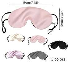 pxo 1pc Silk Eye Mask For Sleep Blackout Lightweight Breathable Soft Airy No-Pressure Ear Loops Comfort Travel 5 Colors Practical Gift For Men Women - Multicolor - View 7