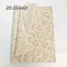 Floral Pattern Semi-Transparent Tissue Paper - Wax Coated, 20x14 Inches, Suitable For Christmas Decoration, Wedding, Valentine's Day, Birthday Gifts, Bouquet Wrapping, Party Gifts, Gift Wrapping Supplies | Decorative Tissue Paper | Wax Coated Paper, Gift Wrapping Supplies, Tissue Paper, Tissue Paper/Halloween Wrapping Paper, Gift Wrapping Paper, Christmas Tissue Paper/Christmas Wrapping Paper - Multicolor - View 9