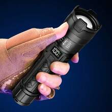 1/10PCS Ultra-Bright Rechargeable LED Flashlight Zoomable Built-In Battery Torch For Outdoor Camping Fishing Home Emergency Lighting - Flashlight - View 8
