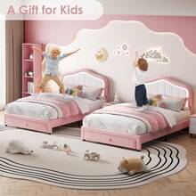 Kselythan Bed Frames - Pink - View 3