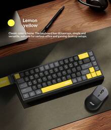 Acer Combo inalámbrico de teclado y ratón de doble modo, silencioso, recargable, con diseño bicolor, para oficina, Bluetooth - Ver 11