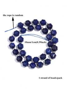  1 Strand 6/8/10mm Natural Lapis Lazuli Round Rondelle Cylinder Faceted Loose Spacer Stone Bead For Jewelry Making DIY Bracelets Accessories - Multicolor - View 14