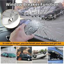 Foldable Car Door Step With Safety Hammer, Made Of Durable Aluminum Alloy Material And Anti-Slip Design, Suitable For Most Vehicles - Multicolor - View 7