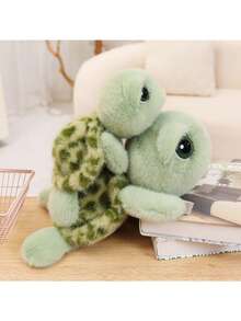 Peluche tortuga marina verde 23cm suave esponjoso, decoración sofá dormitorio regalo navidad cumpleaños - Multicolor - Ver 2