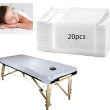 30/100 Disposable Massage Sheets With Perforated Design - 80cm X 180cm Soft Durable Non-Woven Fabric Suitable For Spa, Tattooing, Waxing & Massage Tables - Hygienic Easy-Clean Body Wrap Liners, Treatment Bedding | Open Center Design - Multicolor - View 10