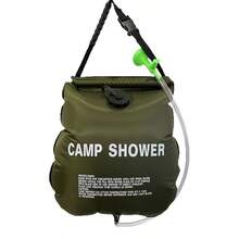 5.28 Gallon Outdoor Solar Shower Bag - Suitable For Bathing, Camping And Washing. Equipped With Detachable Hose And Nylon Rope, Convenient For Portable Storage Of Cold And Hot Water During Hiking, Climbing And Travel - Multicolor - View 10