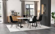 Matplatsstol Set av 4, Svart, Design Stol - Svart - Visa 3