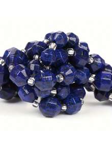  1 Strand 6/8/10mm Natural Lapis Lazuli Round Rondelle Cylinder Faceted Loose Spacer Stone Bead For Jewelry Making DIY Bracelets Accessories - Multicolor - View 9