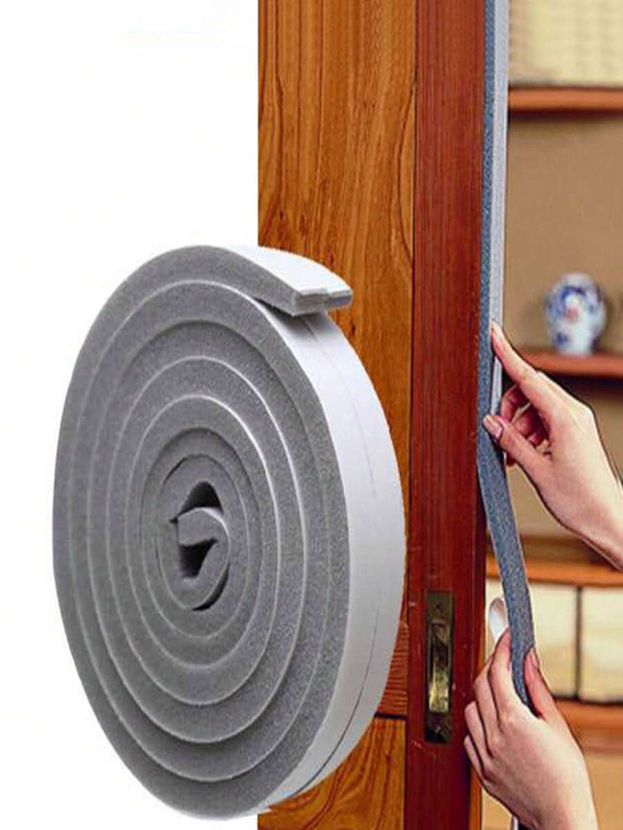 2/4PCS/157.5/314.9 Inch Door And Window Sealing Strip Soundproof Door And Window Foam Backing Soundproof Sealing Tape Dustproof Sealing Strip - Multicolor - View 1