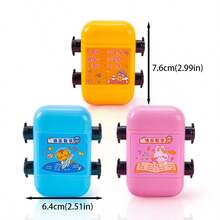 1pc Double-Head Math Roller Stamp, 2-In-1 Addition & Subtraction Arithmetic Practice Stamp, Cute Cartoon Pattern Number Roller Stamp, Suitable For Children School Homework Teaching Supplies - Creativity - View 3