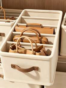1pc Bag Organizer Divider Box, Underbed Storage Box, Bag Storage Organizer, Vertical Compartments Without Scratching, Foldable Storage, Space-Saving, Easy To Carry, Suitable For Students, Bedroom, Dorm, Wardrobe Organization, Keep Closet Tidy, Clothing Storage, Dorm Storage Organizer, Storage, Back To School, Halloween - Multicolor - View 8