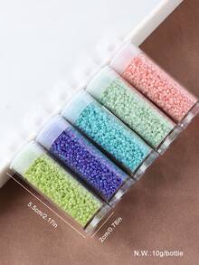 Japan DB 10g 11/0 Delica Beads, Frosted Color Glass Seed Bead, Multicolor DIY Beads For Jewelry Making - Frosted - View 4