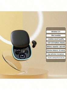 2026 Mini Invisible Wireless Bluetooth Earbuds, Deep Bass Stereo Headphones, Suitable For Sleep, Sports And Learning, Ideal Gift For Students And Fitness Enthusiasts, 180mAh Battery, Ultra-Long Playtime, Compatible With IOS And Android Smartphones - View 8