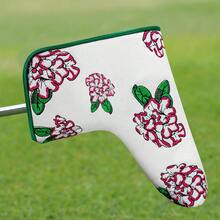 1pc Floral Cherry Blossom Embroidered Golf Blade Putter Cover, Golf Club Head Protector, Golf Sports Accessory - Multicolor - View 3