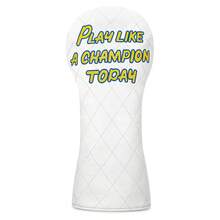 1PC Play Like A Champion Today Printed Golf Head Covers Set For Driver Fairway Hybrid, Durable PU Material, Universal Accessory For Men & Women - Multicolor - View 11