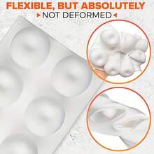 8-Cavity Apple Silicone Mold For Baking Mousse Cake, Dessert, Bread, Chocolate, Fruit, Pudding, Gel, Ice Cream, Christmas Cake Decoration, Non-Stick And Easy Release, Apple Shape, Also Suitable For Soap And Candles, Non-Stick And Easy To Clean, Oven And Microwave - View 9