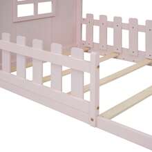 Bed Frame Kids House - 90x200cm - 粉色 - 查看 9