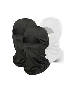 1/3pcs Balaclava Face Mask, Unisex Ski Mask, Lightweight Football Sun Protection Headwear, Cycling UV Protection Hat - Multicolor - View 11