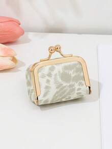 CHARM INFINITE Litchi Texture Kiss Lock Mini Coin Purse, Portable PU Leather Small Wallet For Coins, Rings, Earrings, Jewelry Daily Storage Bag - Multicolor - View 16