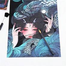 Traditional Chinese Art DIY Scratch Drawing, Chinese Style Scratch Painting, Artistic Painting Set & Scratch Tool Kit, Perfect DIY Craft Gift For Friends & Loved Ones, Birthday Gifts, A Random Style - Random Style - View 4