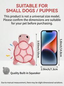 PETSIN 1/2/5個迷你可愛海龜狗毛絨玩偶，發聲狗牙咬玩具，柔軟有益於牙齒健康，適合幼犬和小狗品種，無需電池 - 彩色 - 查看 6