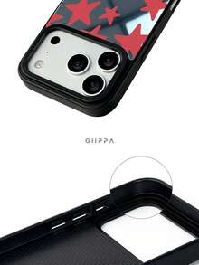 GIIPPA 1 buah Casing Ponsel Kustom Motif Bintang Cermin, Kompatibel dengan iPhone 17/16/15/14/13/12/11 Pro Max Air, Hadiah Kembali ke Sekolah, Hadiah Wisuda, Hadiah Liburan, Hadiah Hari Valentine, Hadiah Ulang Tahun - MultiWarna - View 3