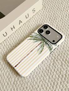 Free Shipping Thickened Anti-Drop Frosted Touch PC TPU 2-In-1 Phone Case Colorful Striped And Coconut Tree Pattern Suitable For 11/11PRO/11PROMAX/12/12PRO/12PROMAX/13/13PRO/13PROMAX/14/14PRO/14PROMAX/14PLUS/15/15PRO/15PROMAX/15PLUS/16/16pro/16promax/16PLUS/16E/17/17pro/17promax/AIR/GALAXY/S23/S23PLUS/S23FE/S23ULTRA/S24/24ULTRA/S24PLUS/S24FE/S25/25ULTRA - Multicolor - View 2