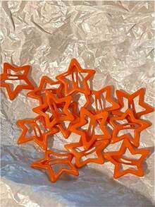 10/20/50pcs Women's Halloween Y2K Star Metal Hair Clips, Daily Use Claw Clips Hair Pins, School Supplies, Women's Hair Accessories, Hair Clips - Regular Model - View 6