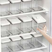 1 Set Ideal Food Storage Containers With Lids, Airtight Storage Boxes With Press-Seal Design - Multicolor - View 5