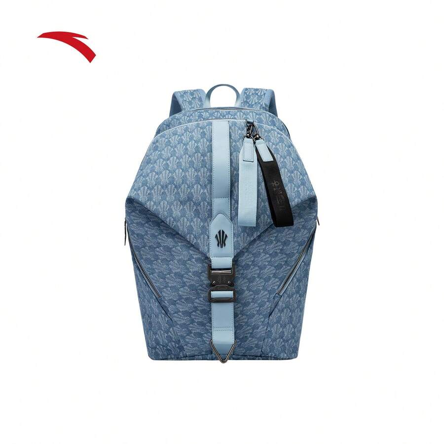 Anta Kyrie Irving Series Backpack Unisex Vintage Floral Casual Sports Training Fitness Basketball Bag - Cowboy Blue-5 - View 1