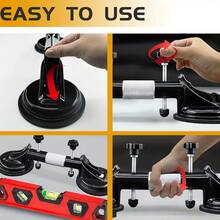 2pcs Adjustable Vacuum Seam Setter Tool For Stone Countertop Installation – Suction Cup Seam Joining & Leveling Device For Granite, Marble, Quartz, And Natural Stone Surfaces – Easy-To-Use Manual Alignment Tool With Secure Grip And Smooth Adjustment - 2pcs - View 10