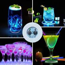 12 LED Light-Up Cup Stickers, Multicolor LED Light-Up Decals, Colorful Decorative LED Light Stickers, LED Sticker Set For Cups Suitable For Various Occasions, Such As Parties, Hotels, And Kitchens - View 9