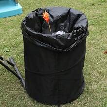 [Portable Trash Can] 1pc Portable Foldable Trash Can | Outdoor Camping Tent Gardening Equipment, Used For Collecting Fallen Leaves And Debris - Multicolor - View 4