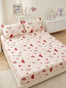 1 buah Sprei Fitted, Pelindung Kasur, Penutup Tempat Tidur, Dekorasi Kamar, Anti Debu Anti Selip, Lembut Nyaman Ramah Kulit Bernapas, Sangat Lembut Ringan, Cocok Untuk Tempat Tidur Single/Double/Queen/King, Semua Musim, Dapat Dicuci dengan Mesin, Sarung Bantal dan Selimut Tidak Termasuk - MultiWarna - View 6
