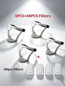 Set de Máscara de Protección Facial Transparente con Hebilla Ajustable - Máscara Facial para Deportes y Montar para Trabajo, Esmerilado, Deshierbe y Protección contra el Corte de Césped - Varios estilos - Ver 4