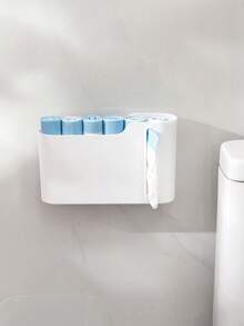 1 hộp đựng túi rác treo tường không cần khoan, hộp sắp xếp túi nhựa, phù hợp cho phòng trẻ em - Nhiều màu - Xem 5