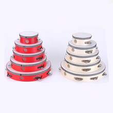 1pc 6-Inch Wooden Hand Drum Musical Instrument, Rhythm Music Education Instrument, Suitable For Wedding Party, Holiday Gathering, Entertainment Party, KTV, Church Celebration, Performance Percussion - A - View 10