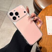 Funda de teléfono llamativa para PC, protector de lente de cámara y espejo para selfies resistente a arañazos, compatible con iPhone 17 16 15 14 13 Pro Max 12 Pro Max 11, regalo para días festivos - Rosa - Ver 3